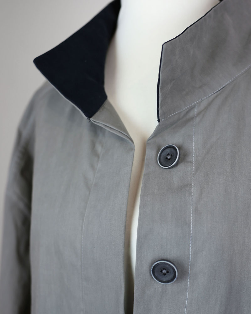 Jacke wind- und wasserabweisend, Baumwolle, steingrau_01