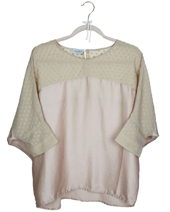 Bluse mit Flügelarm, rosé