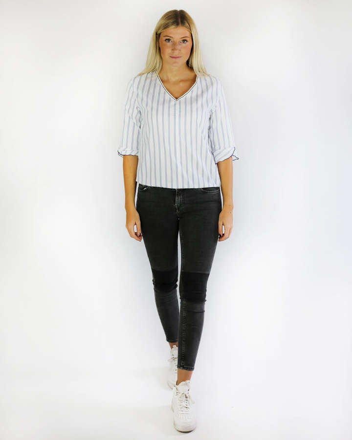 Bluse mit V-Ausschnitt, Baumwolle, halbarm_03