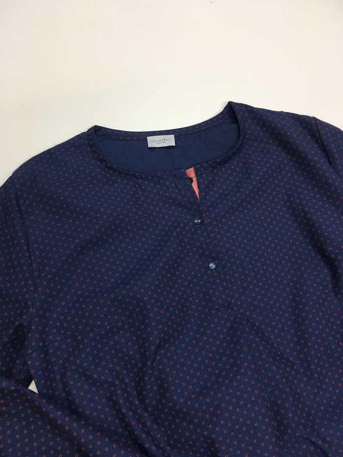 Bluse Rundhals Baumwolle Minidessin_02