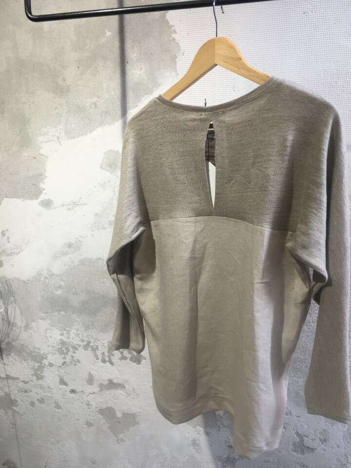 Blusenshirt in Hanf/ Leinen in naturweiss_01