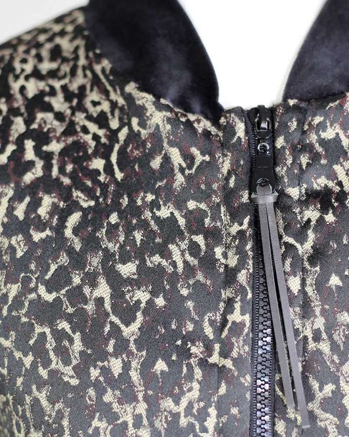 Bomberjacke beige-mocca Leomuster gefüttert_03