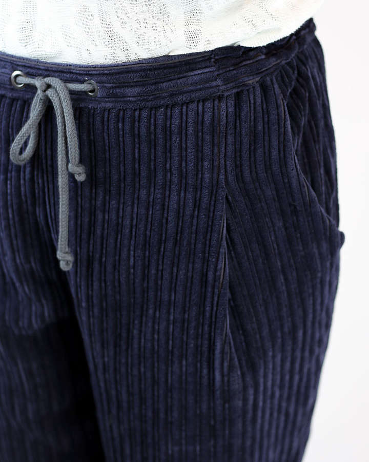 Hose Chino, Kord, Taschen und Kordelzug, ultramarin_01