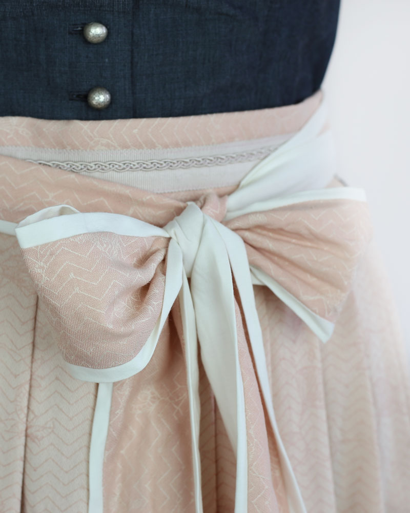 Dirndlschürze, Baumwolle, Jaquard, rosafarben_02