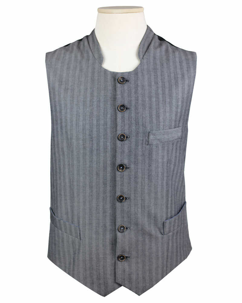 Herrenweste, Fischgrät geknöpft und hochgeschlossen_01