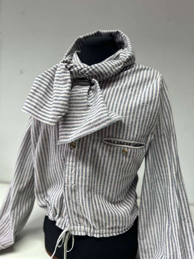 Baumwollbluse mit Schleife, rosa_02