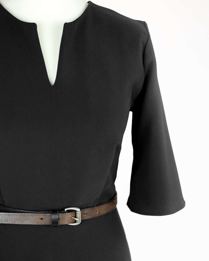 Konfektioniertes Kleid / Viskose, schwarz_03