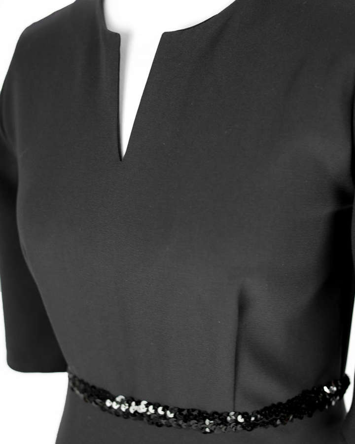 Konfektioniertes Kleid / Viskose, schwarz_02