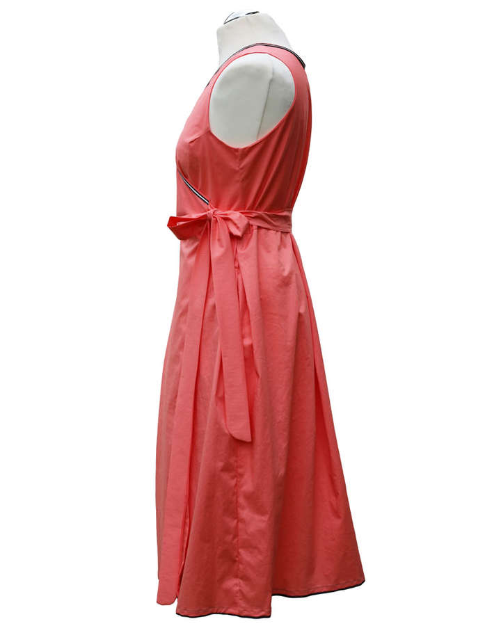 Kleid zum Wickeln in koralle_02