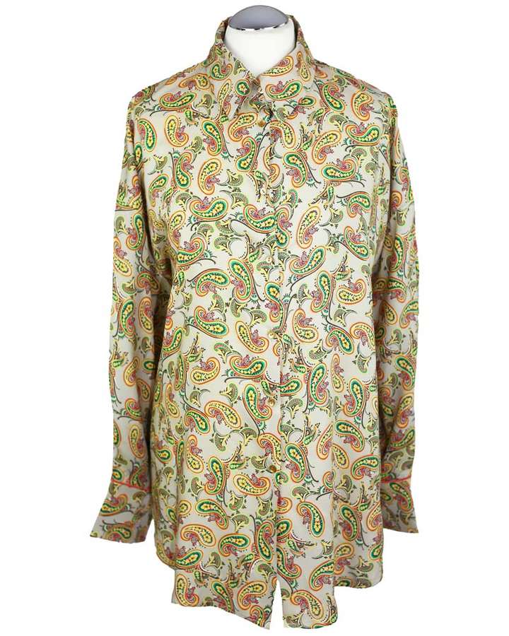 Oversize Bluse mit Paisleymuster