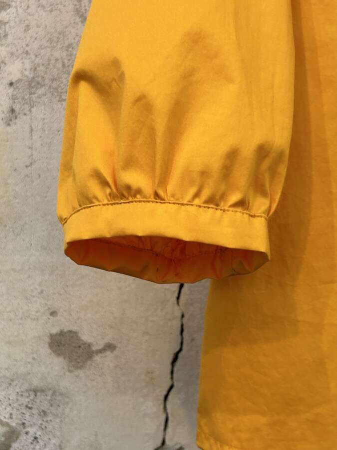 Popeline Bluse halbarm, honiggelb_01