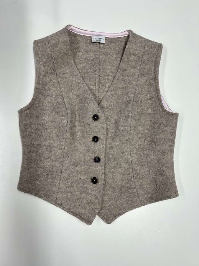 Weste aus weichem Wollwalk