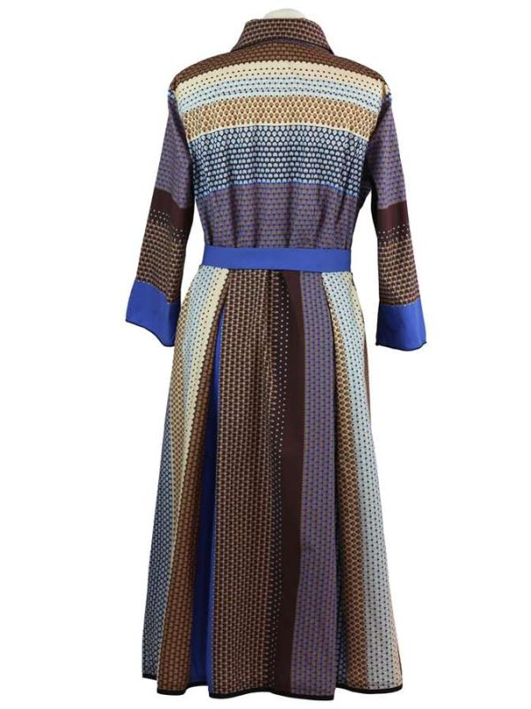 Hemdblusenkleid grafisch, farbig gemustert