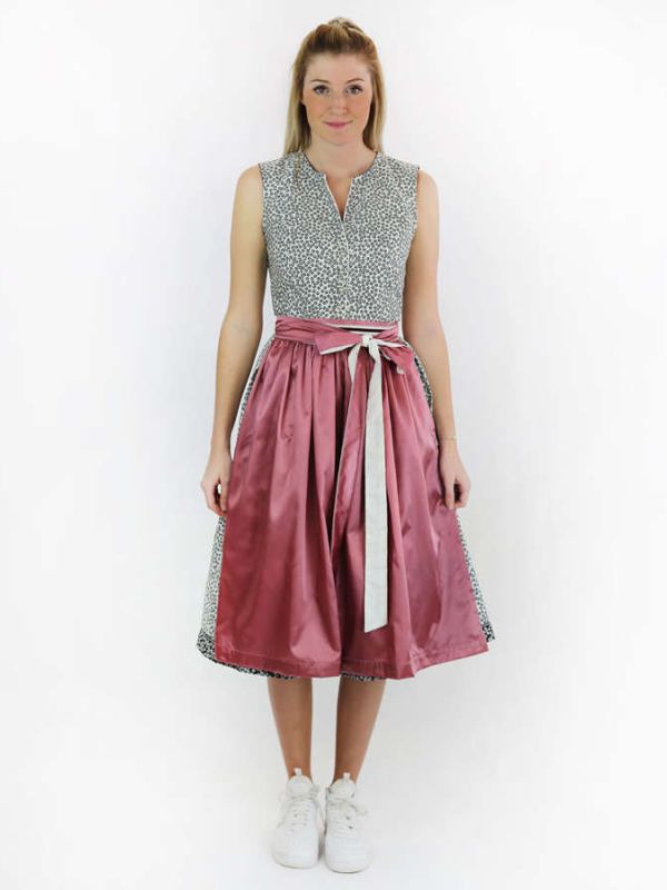 Ärmelloses Blumen-Jaquard Seidenkleid, schwarz / weiß