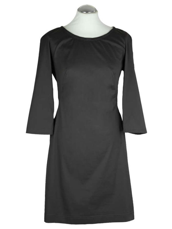 Kleid / Baumwollstretch, nougat