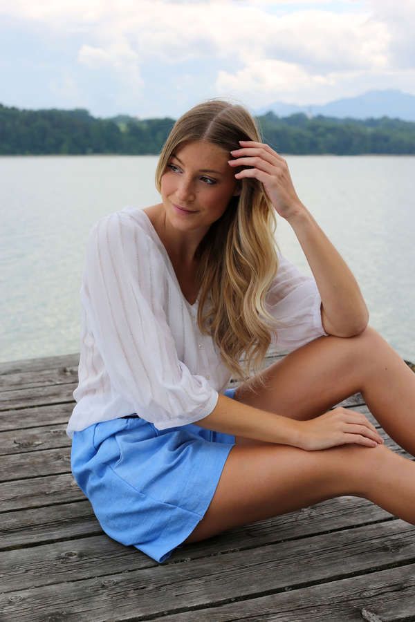 Bluse, V-Ausschnitt, geknöpft, Viskose, weiß_04