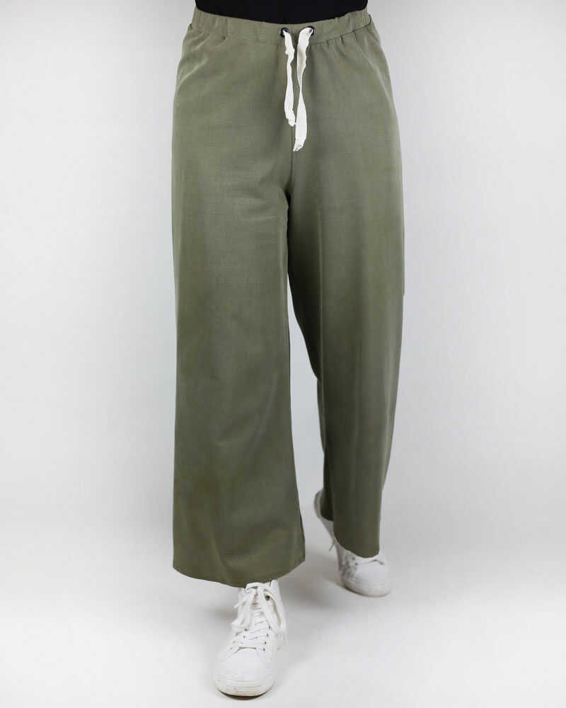 Hose, Twillstretch in khaki_04