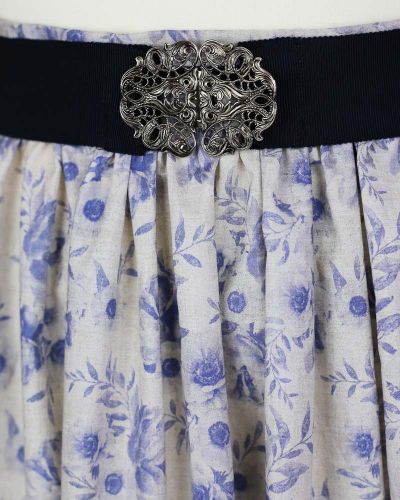 Schürze, Baumwolle, Blaublümchen // Detail 1
