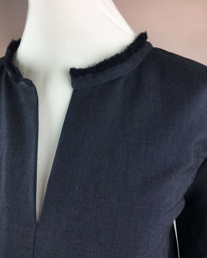 Kleid Tunika darkblu mit Taschen_01