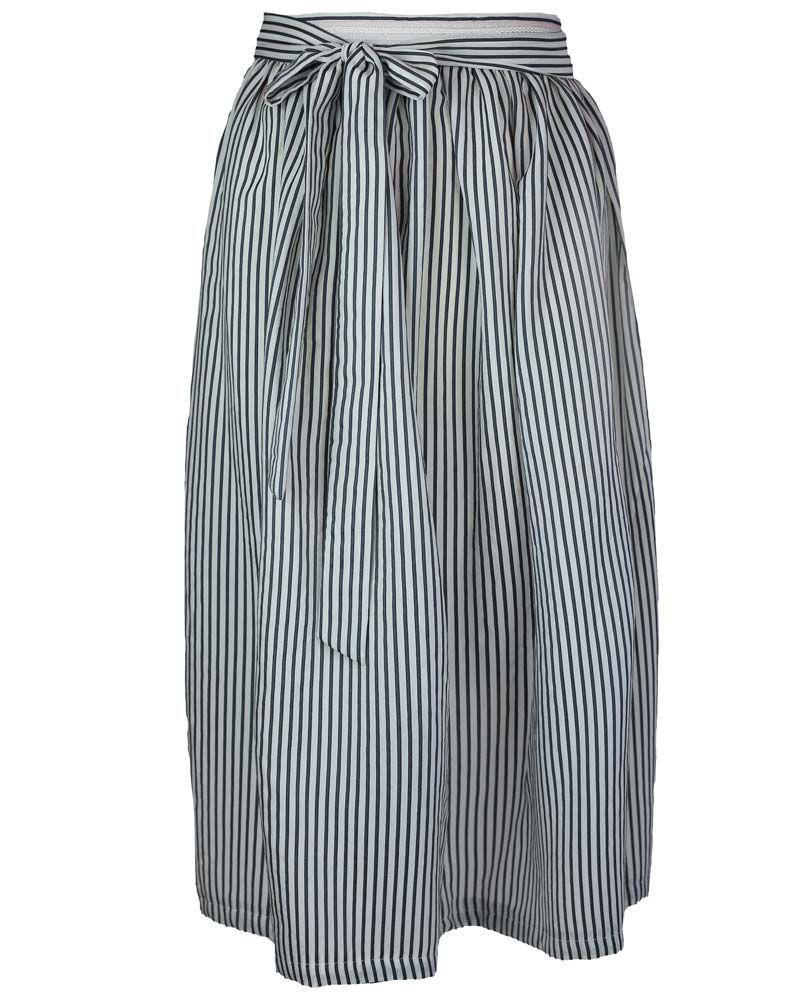Dirndl-Schürze, Viskose, grau / weiß gestreift_04