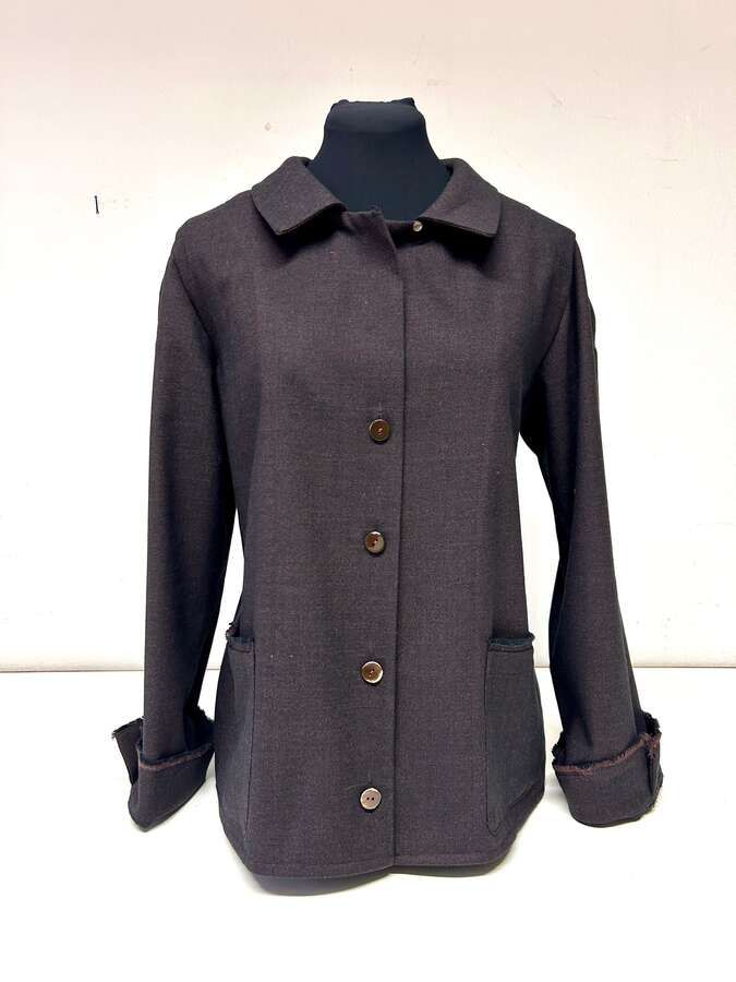 Hemdblusenjacke aubergine
