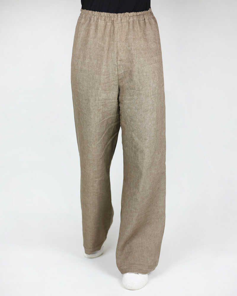 Hose, Leinen flared leg_01