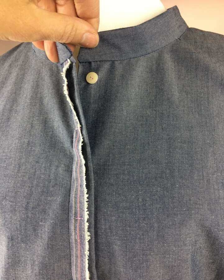 Kleid Tunika denimblu mit Taschen_01