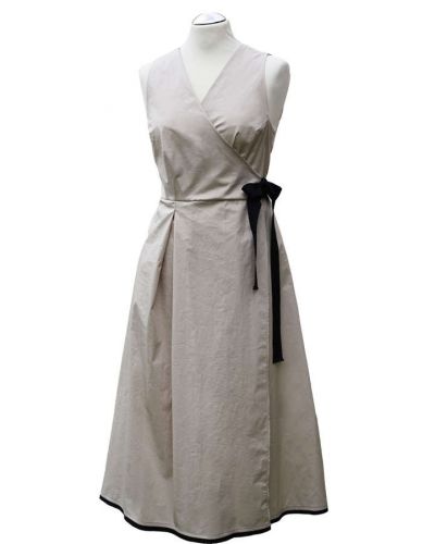 Kleid zum Wickeln, sandfarben
