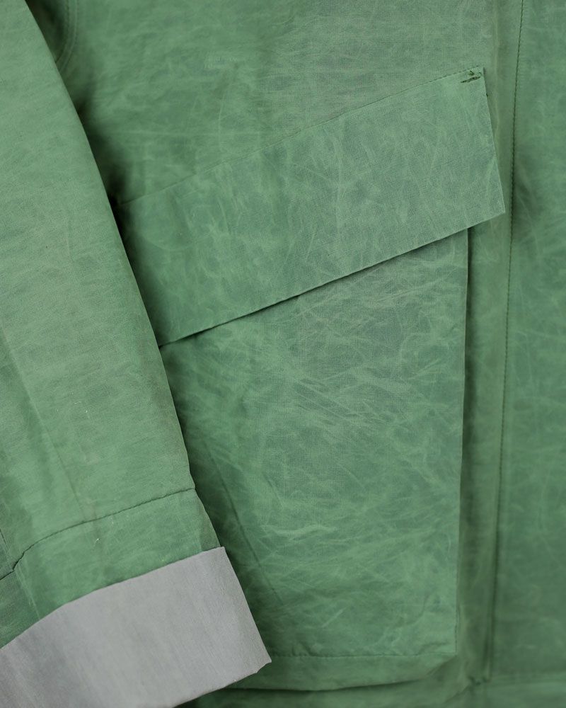 Jacke wind- und wasserabweisend, Baumwolle, grün