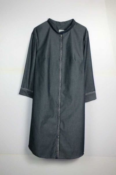 Kleid Tunika darkblu mit Taschen