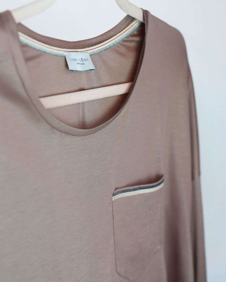 T-Shirt // Jersey, Baumwolle, 3/4 Arm, mauve_02