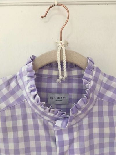 Bluse mit Rüsche Baumwolle circular