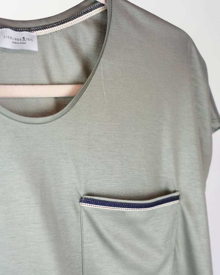 T-Shirt // Jersey, Baumwolle, Kurzarm, schiefergrün_03