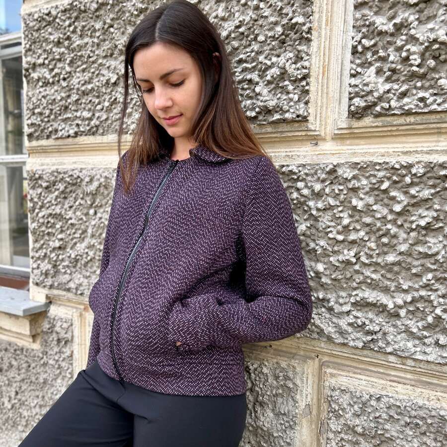 Hemdjacke kastig in aubergine_01