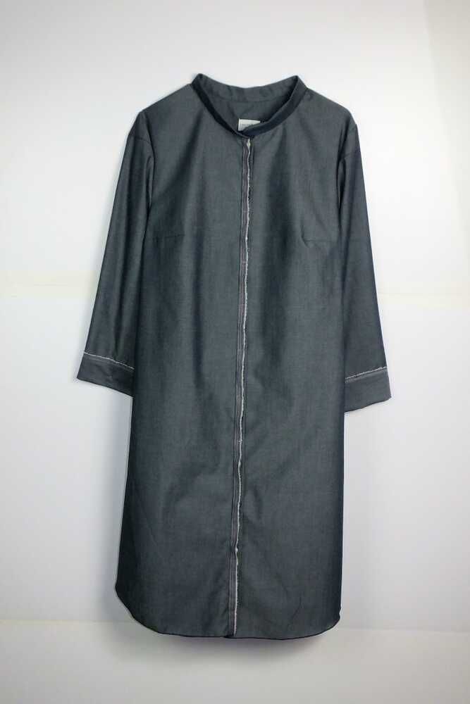 Kleid Tunika denimblu mit Taschen_04