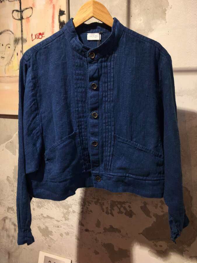Hemdblusen Jacke aus weichem Leinen_01