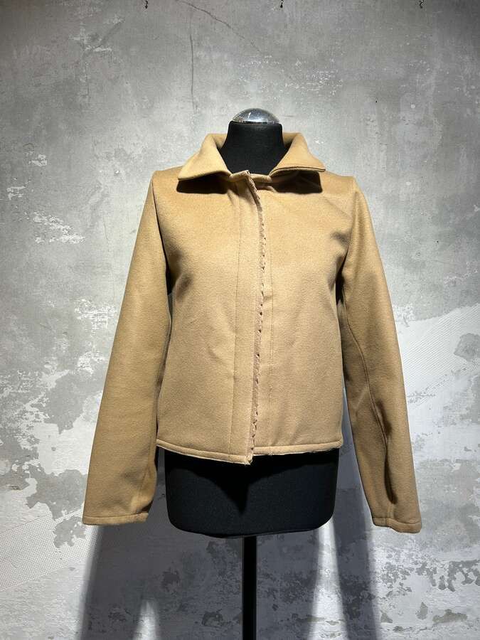 Hemdjacke kastig in camel